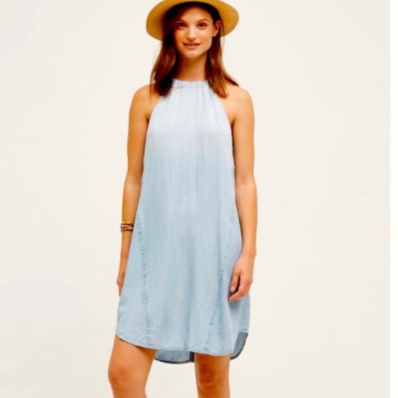 Anthropologie Dresses & Skirts - Cloth & Stone | Chambray Halter Dress